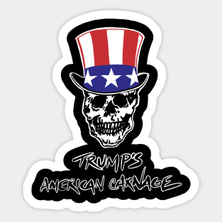 Trump's American Carnage Sticker